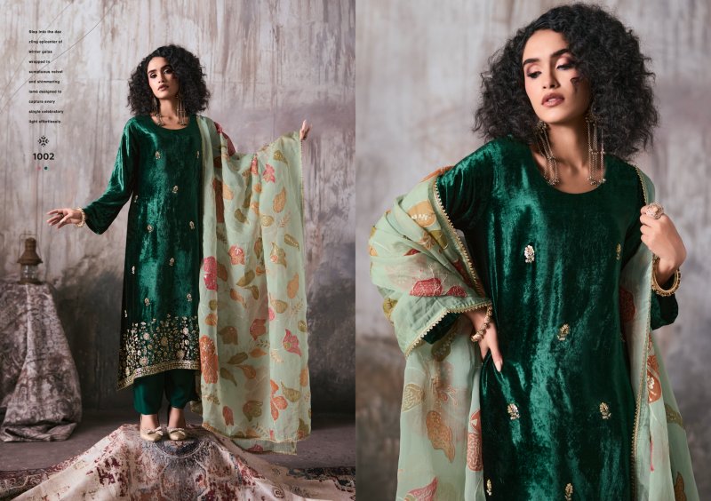 Makhmal By Rangati Plush Velvet Dress Materials